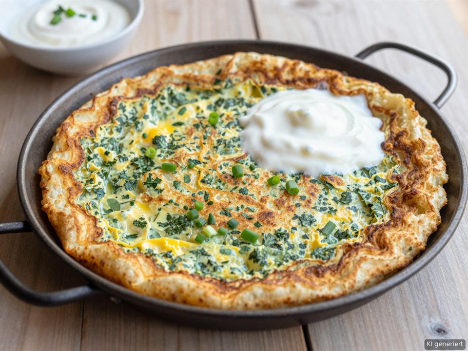 Kaygana – Kräuter-Eierpfannkuchen