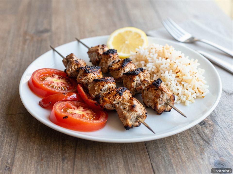 Tavuk Şiş – marinierte Hähnchenspieße